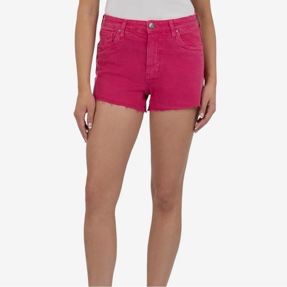 Kut From The Kloth Jane High Rise Denim Shorts Fuchsia Size 4